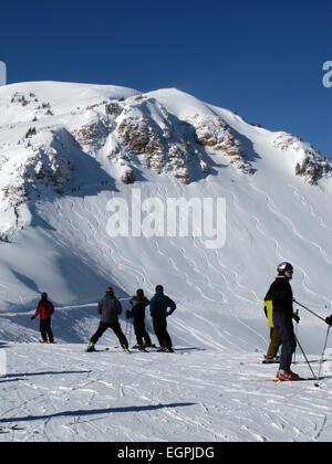 Alta ski Resort, Utah, Little Cottonwood Canyon, Wasatch Mountain Range Stockfoto