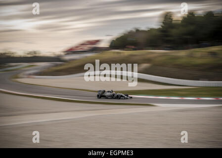 Barcelona, Katalonien, Spanien. 28. Februar 2015. DANIEL RICCIARDO (AUS) fährt ein Red Bull tagsüber 03 der letzte Formel Eins Vorsaison Tests am Circuit de Barcelona-Catalunya-Credit: Matthias Oesterle/ZUMA Wire/ZUMAPRESS.com/Alamy Live News Stockfoto
