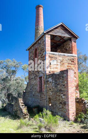 Die stillgelegten Duke of Cornwall Mine in den viktorianischen Goldfields in der Nähe von Castlemaine Stockfoto