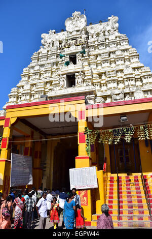 Rameswaram Tempel berühmten hinduistischen Wallfahrtsort Tempel Tamil Nadu Indien Stockfoto