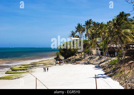 Weißen Sandstrand von Mombasa North Coast Beach, Mombasa, Kenia, Afrika Stockfoto