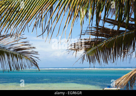 Weißen Sandstrand von Mombasa North Coast Beach, Mombasa, Kenia, Afrika Stockfoto