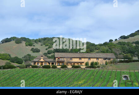 Sonoma county Weingut im Bereich Canneros des Sonoma County Wein Land Stockfoto