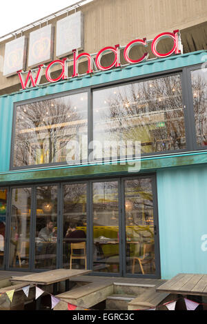 Außenseite des Wahaca mexikanischen Straße Essen Restaurant, Southbank, London Stockfoto