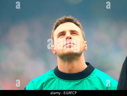 Dublin, Irland. 1. März 2015. 6 Nationen internationale Rugby-Meisterschaft. Irland gegen England. Tommy Bowe (Irland). Bildnachweis: Aktion Plus Sport/Alamy Live-Nachrichten Stockfoto