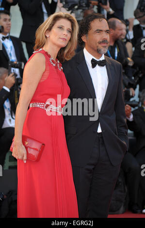 71. Venedig Film Festival - Eröffnung - roten Teppich Ankünfte mit: Gonzalez Inarritu, Maria Elaida Where: Venedig, Italien bei: 27. August 2014 Stockfoto