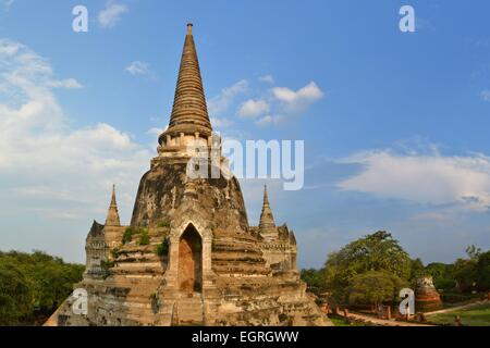 Ruinen des Tempels der Si Sanphet in Ayutthaya, Thailand Stockfoto