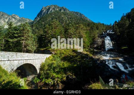 Pont D Espagne, Cauterets, Hautes Pyrenäen, Frankreich Stockfoto