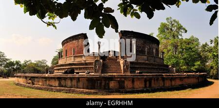 Vatadage in Polonnaruwa, Sri Lanka. Stockfoto