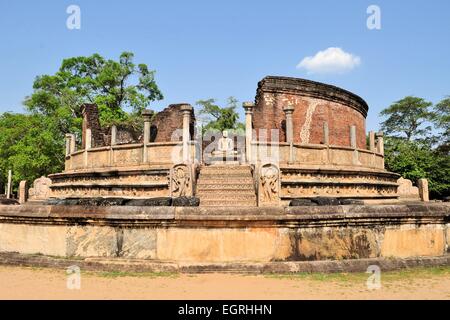 Vatadage in Polonnaruwa, Sri Lanka. Stockfoto