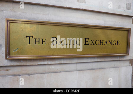 Die Baltic Exchange unabhängige Quelle der Maritime Markt Informationen Saint Mary Axe Stadt London UK Stockfoto