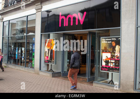 HMV Shop Fitzroy Street Cambridge Cambridgeshire CB1 1EW Stockfoto