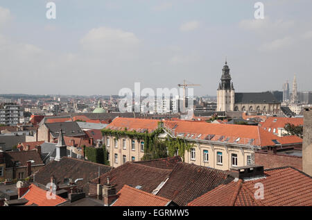 Gesamtansicht über Brüssel, Belgien. Stockfoto