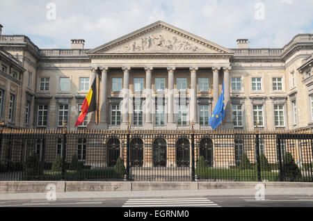 Der Palais De La Nation, Haus von Belgien-Parlament in Brüssel, Belgien (Blick von der Rue De La Loi) Stockfoto