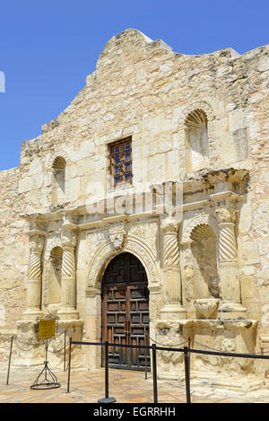 Die historische Alamo, San Antonio, Texas, USA Stockfoto