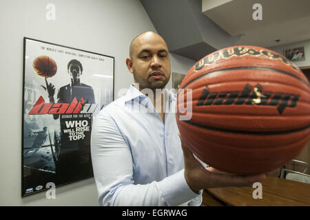 Los Angeles, Kalifornien, USA. 18. Februar 2015. Demetrius Spencer, CEO der Ball. © Ringo Chiu/ZUMA Draht/Alamy Live-Nachrichten Stockfoto