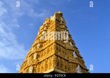 Hindu-Tempel, Chamundi Hills in Mysore, Indien Stockfoto