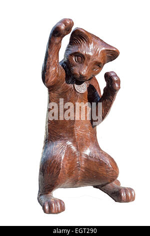 Skulptur Katze außerhalb Pawsway am Harbourfront in Toronto, Ontario Stockfoto