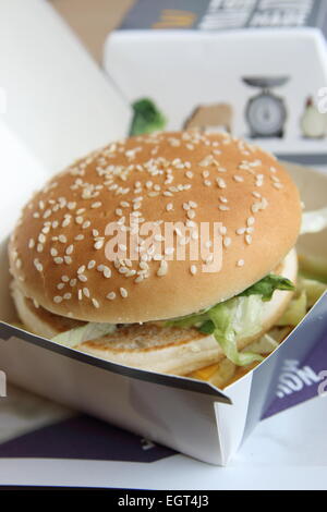 McDonald's big Mac burger Stockfoto