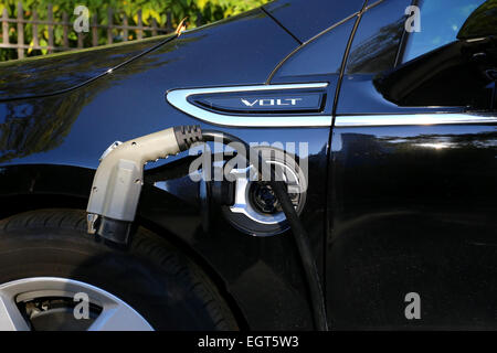 Chevy Volt Ladestecker Stockfoto