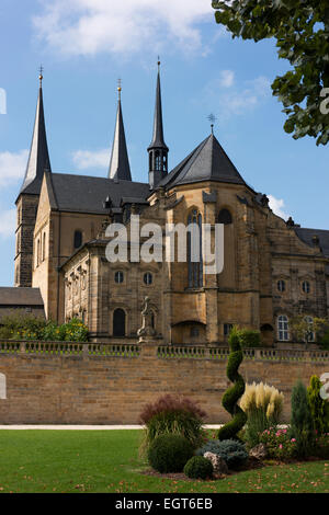 Michaelsberg Abbey ist ein ehemaliges Benediktinerkloster, jetzt eine alten Menschen zu Hause und Kirche. Stockfoto