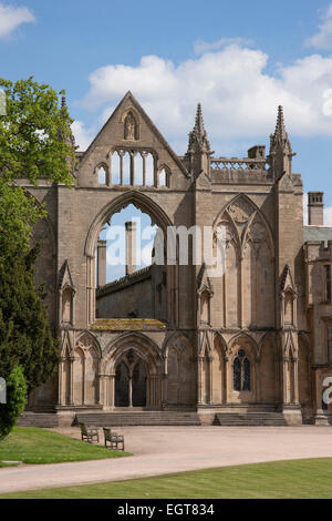 Westfassade bei Newstead Abbey, Nottinghamshire, England, UK Stockfoto