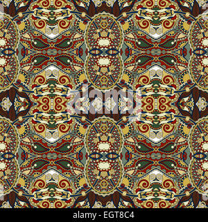 authentische nahtlose geometrische Blumenmuster, ethnischen ukrainischen ba Stockfoto