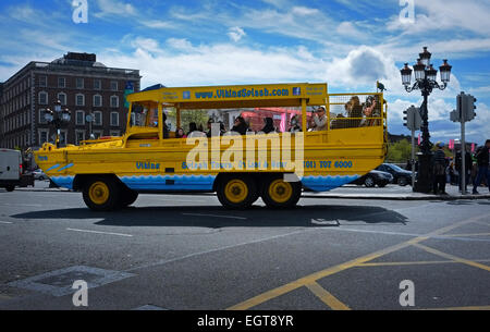 Viking splash Tour Dublin Irland amphibische Handwerk Stockfoto