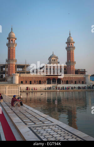 Minarette des goldenen Tempels in Amritsar, Indien Stockfoto