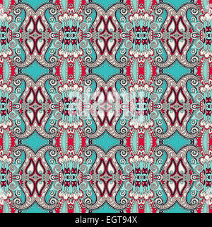 authentische nahtlose geometrische Blumenmuster, ethnischen ukrainischen ba Stockfoto
