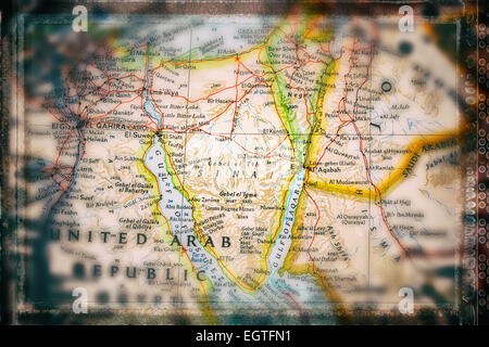 Traveler konzentrierte sich auf Sinai Stockfoto