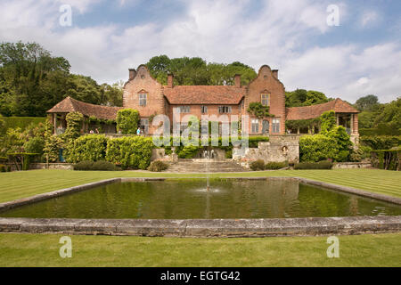 Port Lympne Mansion Hotel, Port Lympne Reserve in der Nähe von Hythe, Aspinall Stiftung in der Nähe von Romney Marsh und im englischen Kanal. Stockfoto