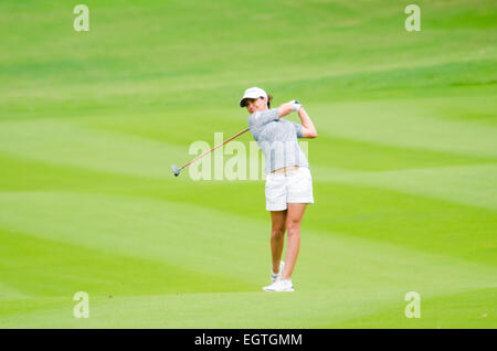 Chonburi, Thailand. 1. März 2015. Mo Martin von Staaten in Honda LPGA Thailand 2015 im Siam Country Club, Pattaya Old Course am 1. März 2015 in Chonburi, Thailand. Bildnachweis: Chatchai Somwat/Alamy Live-Nachrichten Stockfoto