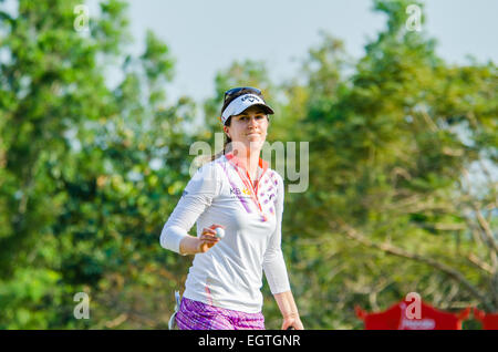 Chonburi, Thailand. 1. März 2015.  Sandra Gal Deutschlands im Honda LPGA Thailand 2015 im Siam Country Club, Pattaya Old Course am 1. März 2015 in Chonburi, Thailand. Bildnachweis: Chatchai Somwat/Alamy Live-Nachrichten Stockfoto