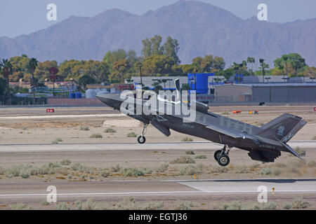 F-35 Lightning US-Militär Stealth-Flugzeuge auf 2015 Yuma Air Show in Yuma Marine Air Station Stockfoto