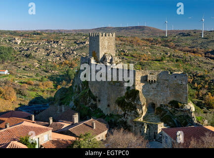 Portugal, Beira Alta, die mittelalterliche Burg Sortelha Stockfoto