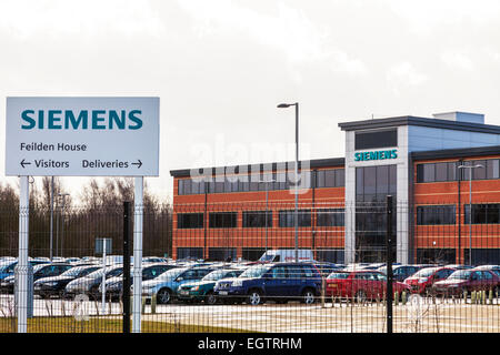Lincoln Siemens State-of-the-Art-Gasturbine Überholung Anlage Maschinenfabrik Lincolnshire UK England Stockfoto