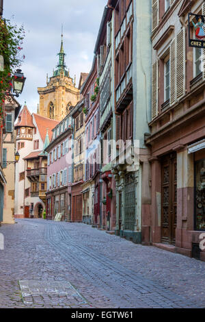 Altstadt von Colmar, Elsass, Frankreich, Europa. Stockfoto