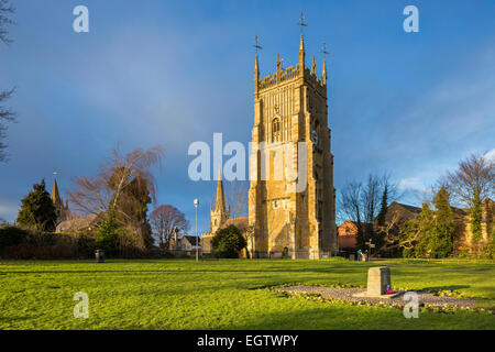 Evesham Abbey Glockenturm, Bezirk Wychavon, Worcestershire, England, Vereinigtes Königreich, Europa. Stockfoto