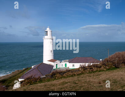 Trevose Head Leuchtturm, Cornwall, UK Stockfoto