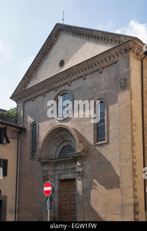 Alten San Felice in Piazza Fassade der Kirche in Florenz, Italien Stockfoto