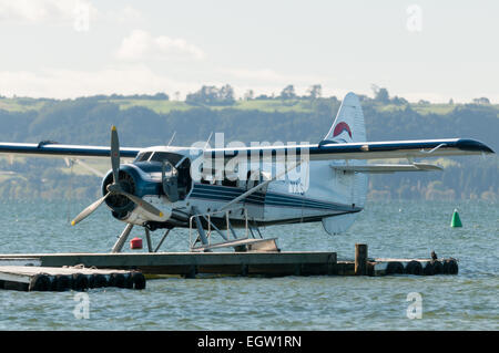 De Havilland Otter DHC-3 Wasserflugzeug, Rotorua See, Rotorua Bay of Plenty, North Island, Neuseeland. Stockfoto