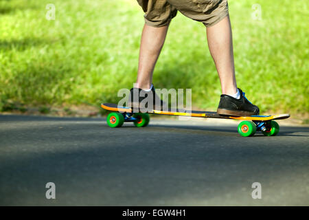 Longboarder Closeup Stockfoto