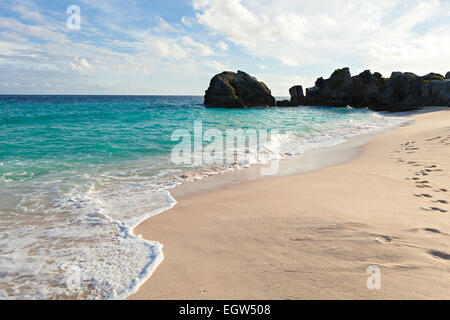 Bermuda Warwick Long Bay Beach Stockfoto