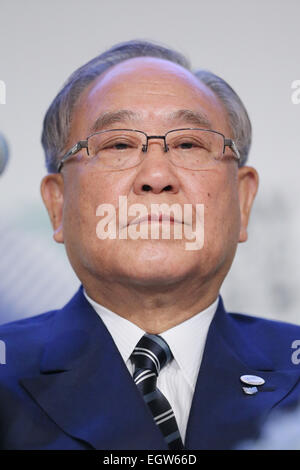 Tokio, Japan. Der Vorstand des Rugby World Cup Ltd (RWCL) kündigte die Stadien, die Rugby-Spiele bei der Rugby-WM 2019 hostet. 2. März 2015. Fujio Mitarai Rugby: 2019 Rugby World Cup Organisationskomitee hat ein live-Streaming-Event in Tokyo, Japan. Der Vorstand des Rugby World Cup Ltd (RWCL) kündigte die Stadien, die Rugby-Spiele bei der Rugby-WM 2019 hostet. © Yohei Osada/AFLO SPORT/Alamy Live-Nachrichten Stockfoto