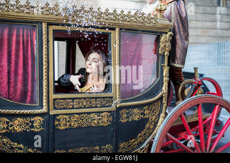 Parade für Carnevale Romano 2015 Stockfoto