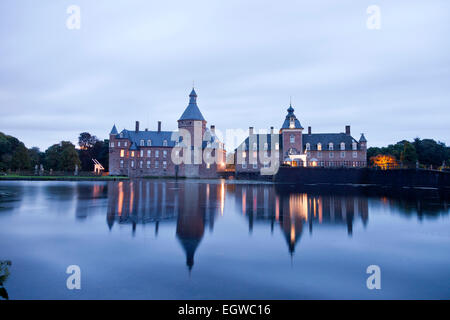 Burg Anholt, sogar Burg zurück, North Rhine-Westphalia, Deutschland, Europa Stockfoto