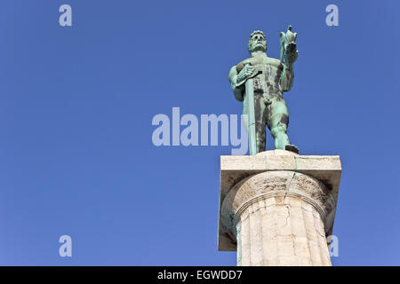 Statue des Symbols Victor oder Statue des Sieges in Belgrad - Serbien Stockfoto