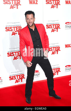 Michael Wendler und seine Frau als Gast bei der Premiere des musical Sister Act Featuring: Michael Wendler Where: Oberhausen, Deutschland bei: 3. Dezember 2013 Stockfoto