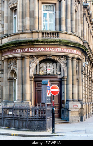 Der City of London Magistrates' Court auf Queen Victoria Street, London Stockfoto